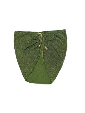Oseree Lumiere Stones Pareo in Lurex Green